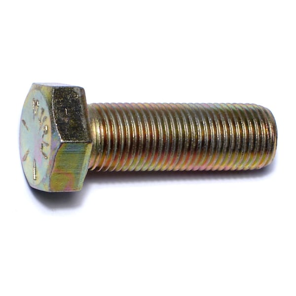 Midwest Fastener Grade 8, 1/2"-20 Hex Head Cap Screw, Zinc Yellow Steel, 1-1/2 in L, 4 PK 63024 - main